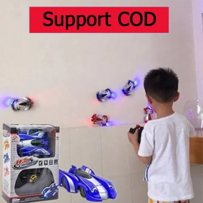 COD Wall Ceiling Climbing Remote Control Car Anti Gravity Ceiling RC Car Gift remote control car rechargable for Children Boy Car Toys remote control toys car for kids rechargable 2 – 6 years (1)