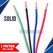 Solid Wire 22 AWG 1 Meter Electrical Copper Cable 
