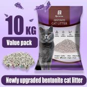 Bentonite Cat Litter - Deodorized, Antibacterial, Dust-Free Sand