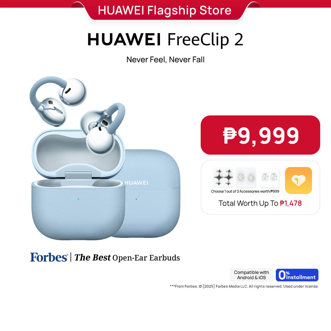 HUAWEI FreeClip 2 Wireless Earbuds l Airy C-bridge Design l Crystal-clear Calls l Supreme Audio Quality l Compatible with iOS & Android - Image 3