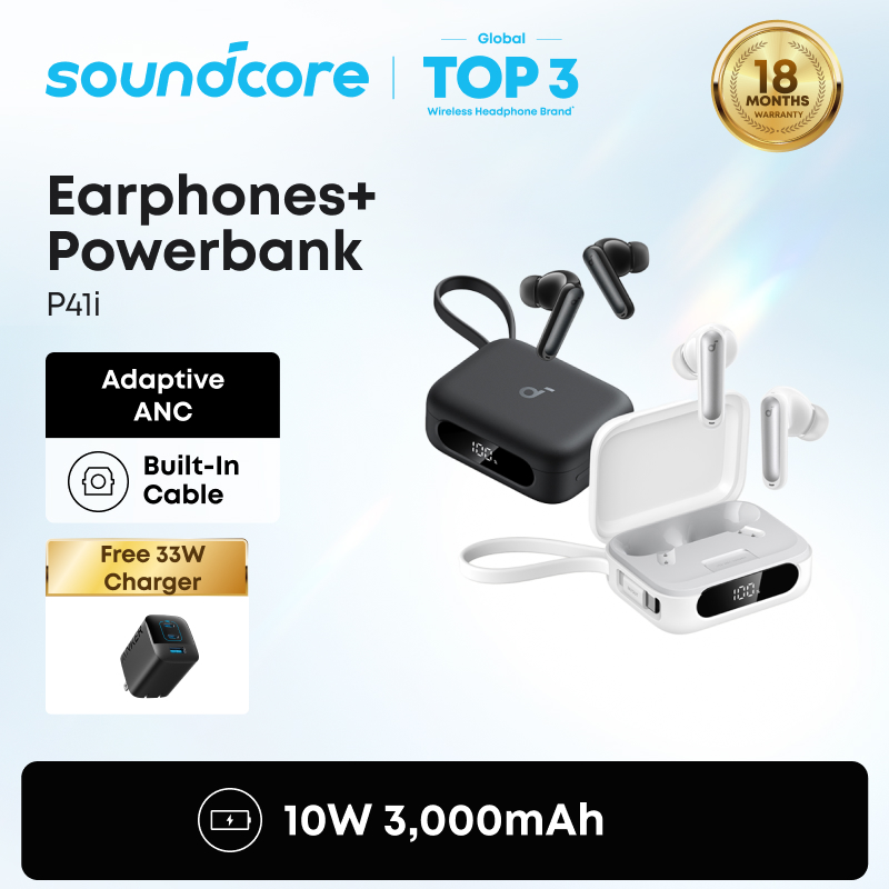 Soundcore P41i Smart ANC True-Wireless Earbuds - Bluetooth 5.3 Wireless Earbuds with All-New Noise Reduction TWS A3937