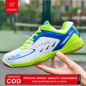 XUNDD Anti-Slip Badminton & Volleyball Shoes, Green, Size 40-45