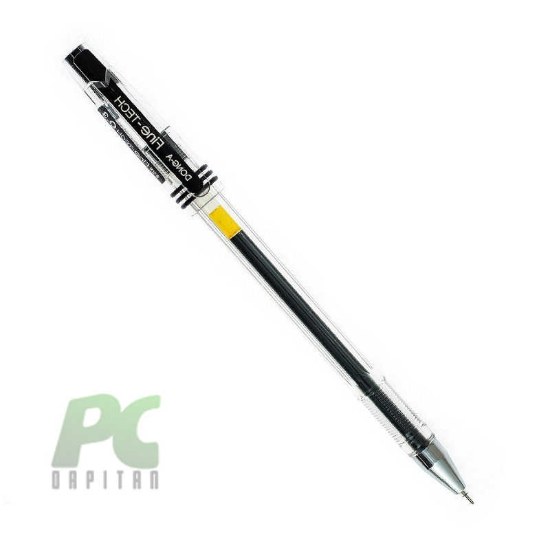 Black Gel Ink Roller Ball Pens Pack of 3 DONG-A Fine-Tech 0.25mm 