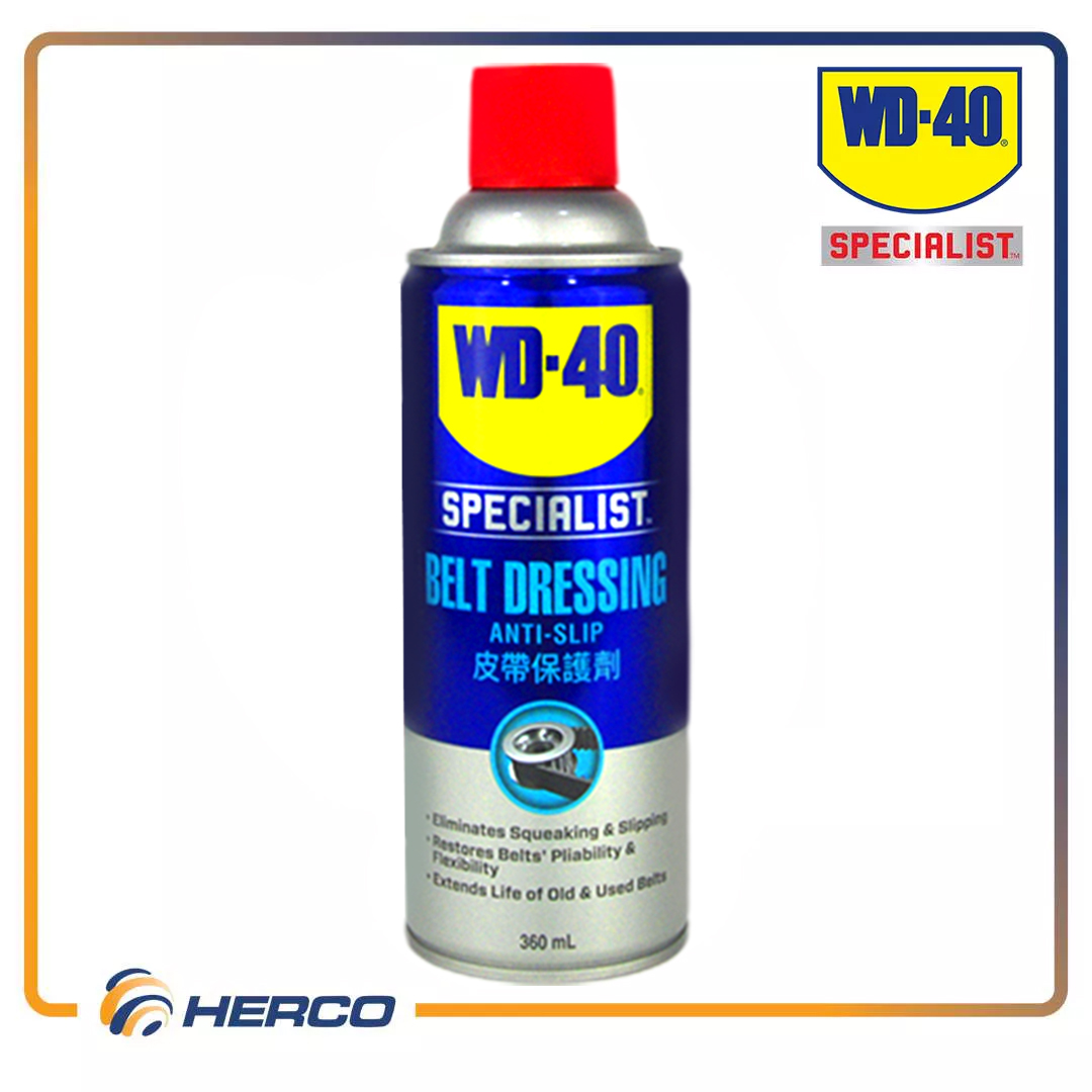 wd-40 anti-slip belt dressing How to use Specialist Automotive WD-40 Specialist Automotive Belt Dressing