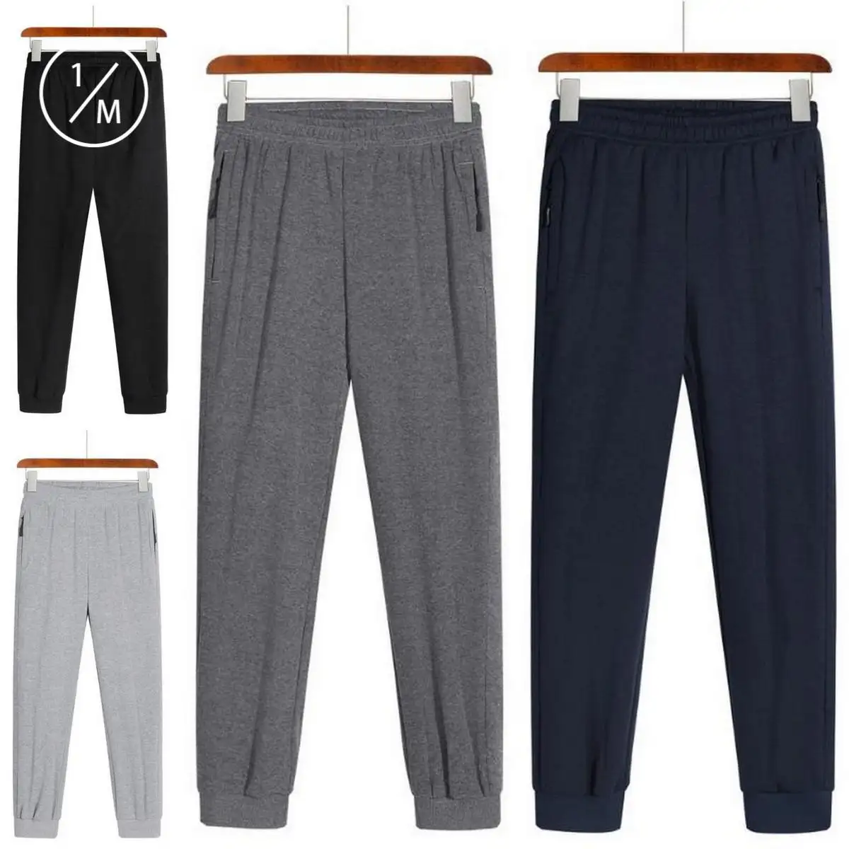 zipper joggers