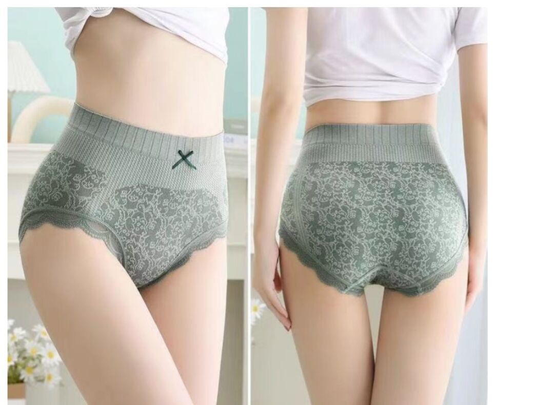 Women's High Waist Cotton Sexy Comfortable Panties Ultra Thin