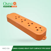 OMNI 4 Gang Heavy Duty Surface Type Outlet - WRO-104