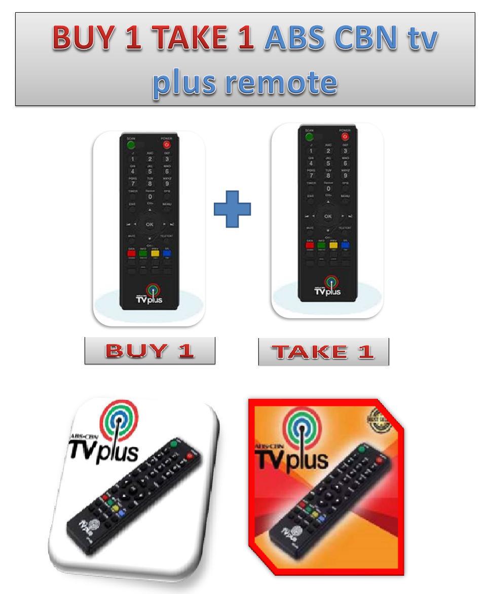 BUY 1 TAKE 1 ABS CBN tv plus...