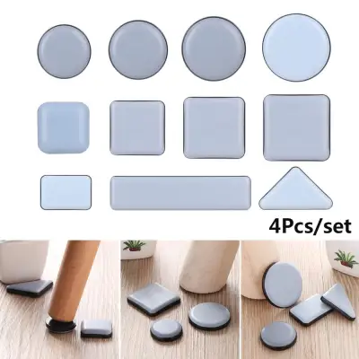 Yijian 4pcs Easy Move Heavy Furniture Table Slider Pad Floor Protector Moving Anti-abrasion Floor Mat (1)