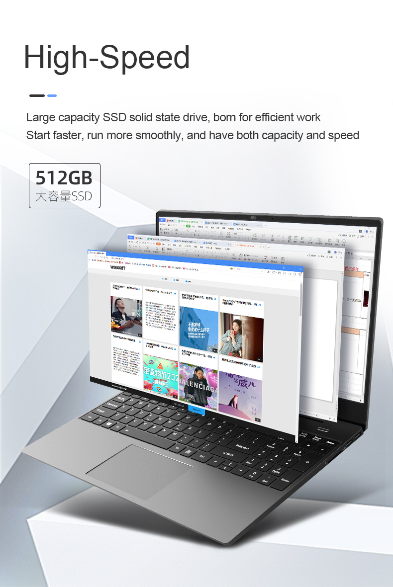 IPASON 15.6" Emigrant S Intel i7-8565U 8GB DDR4 256GB M.2 Pcie SSD GeForce MX250 2G Business Laptop