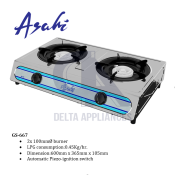 Asahi GS-667 Double Burner Gas Stove