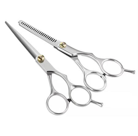 Professional Hair Cutting Scissors Set - Stainless Steel (Brand: )