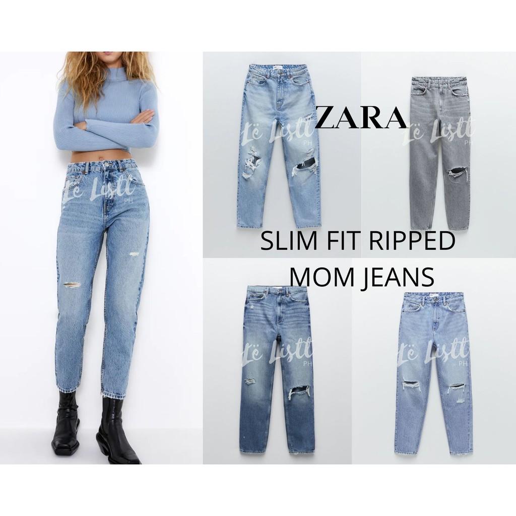 mom slim fit zara