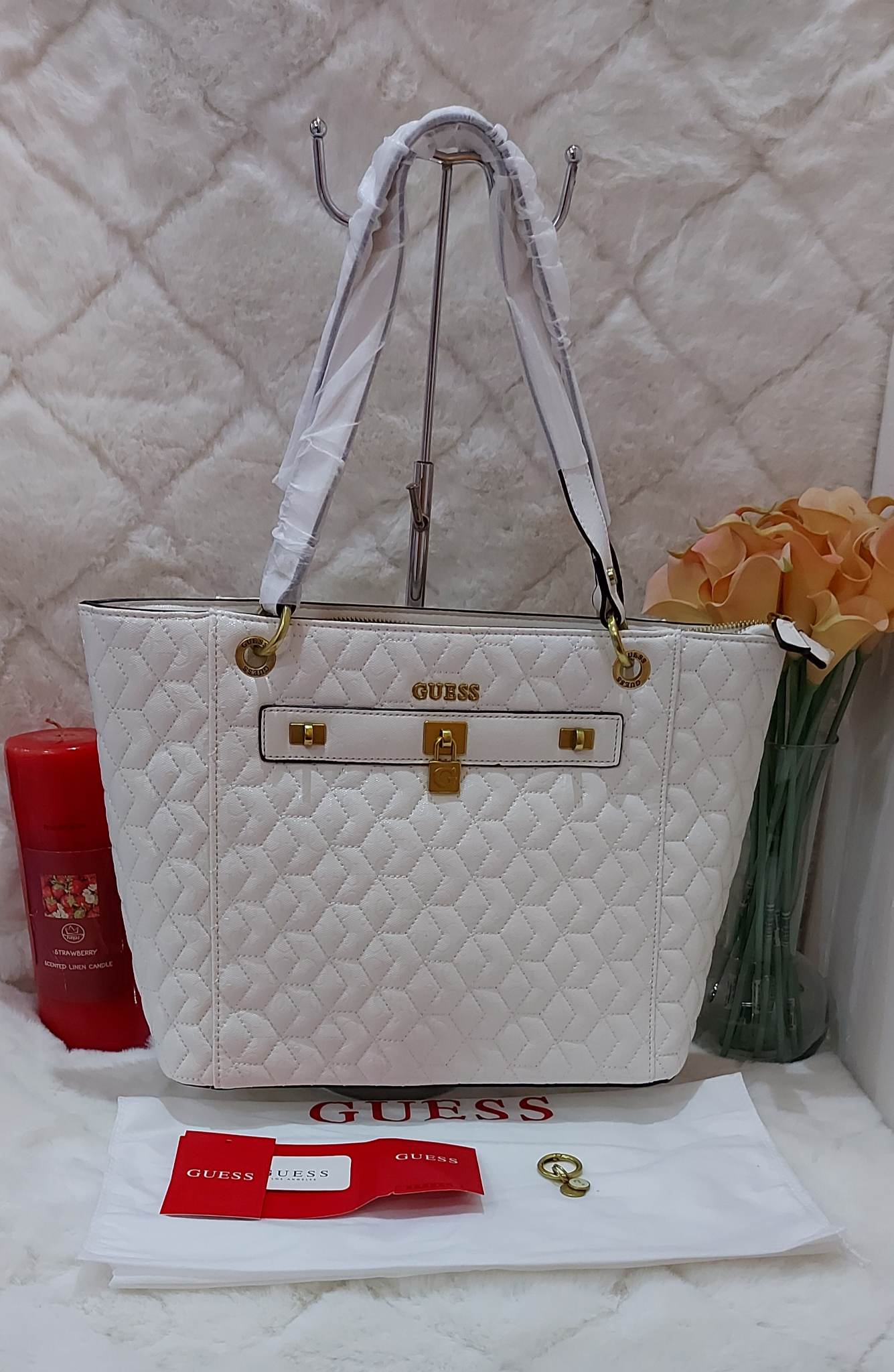 Guess strawberry online bag