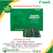 Sante Barley Capsule: 100% Natural and Organic from New Zealand