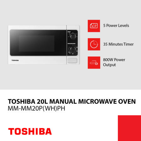 Toshiba 20L Mechanical Microwave Oven