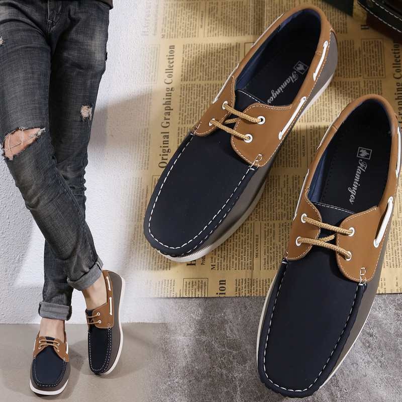 Save 68% Blue for Men Mens Shoes Slip-on shoes Boat and deck shoes FIND Suede Bfa001amz03802170224 in Metallic Navy 