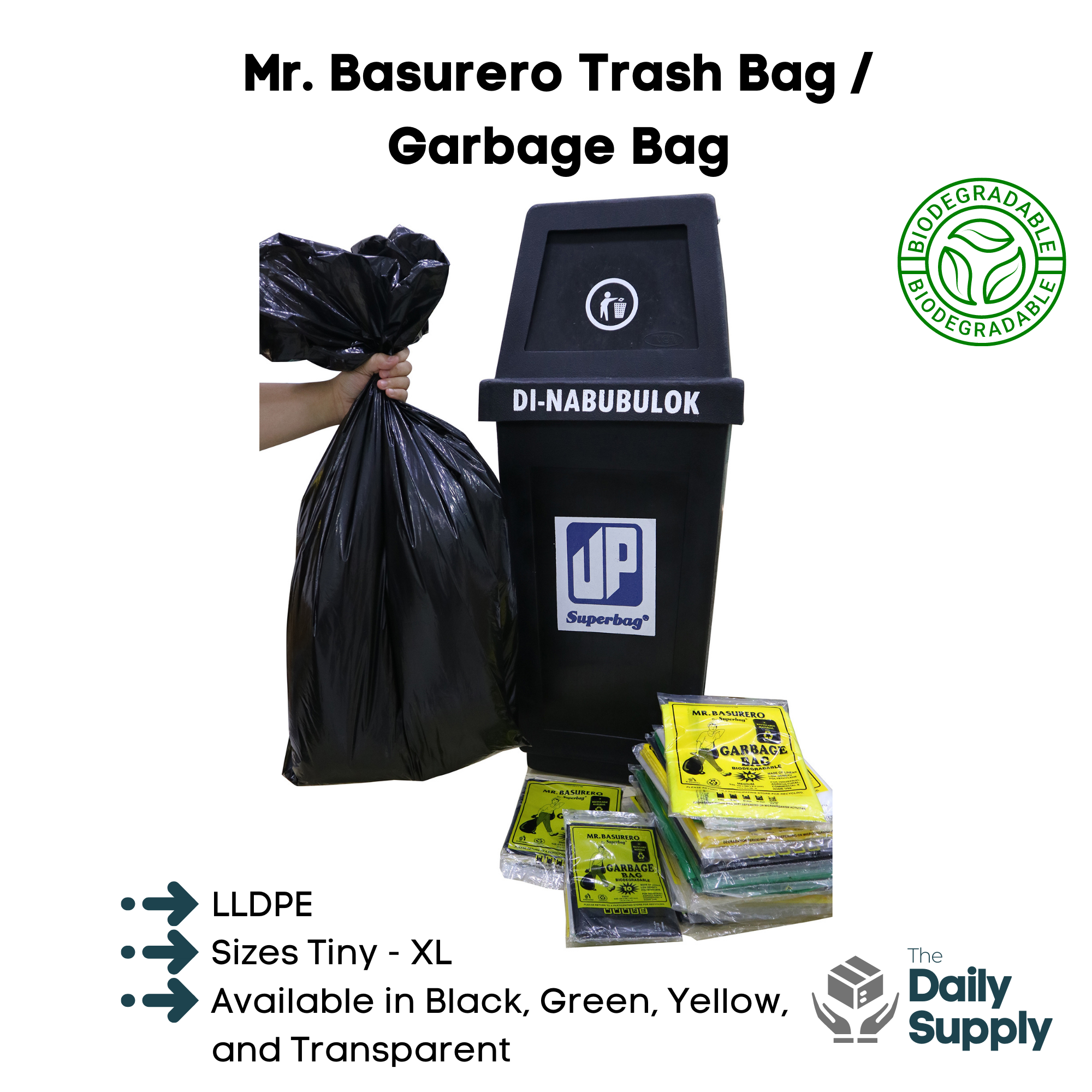 Oxo Biodegradable Plastic Roll Bag Handy Bag With True Core Food