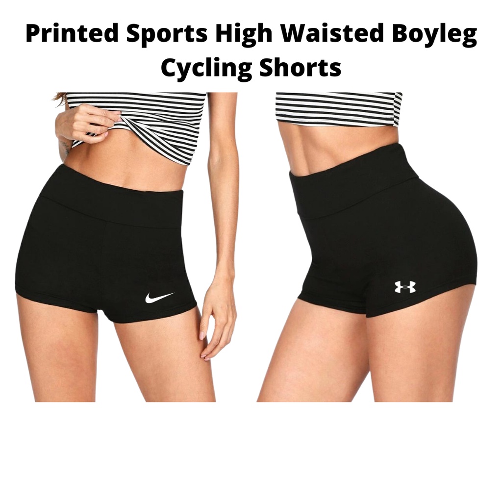 High Waisted Boyleg Cycling Shorts 