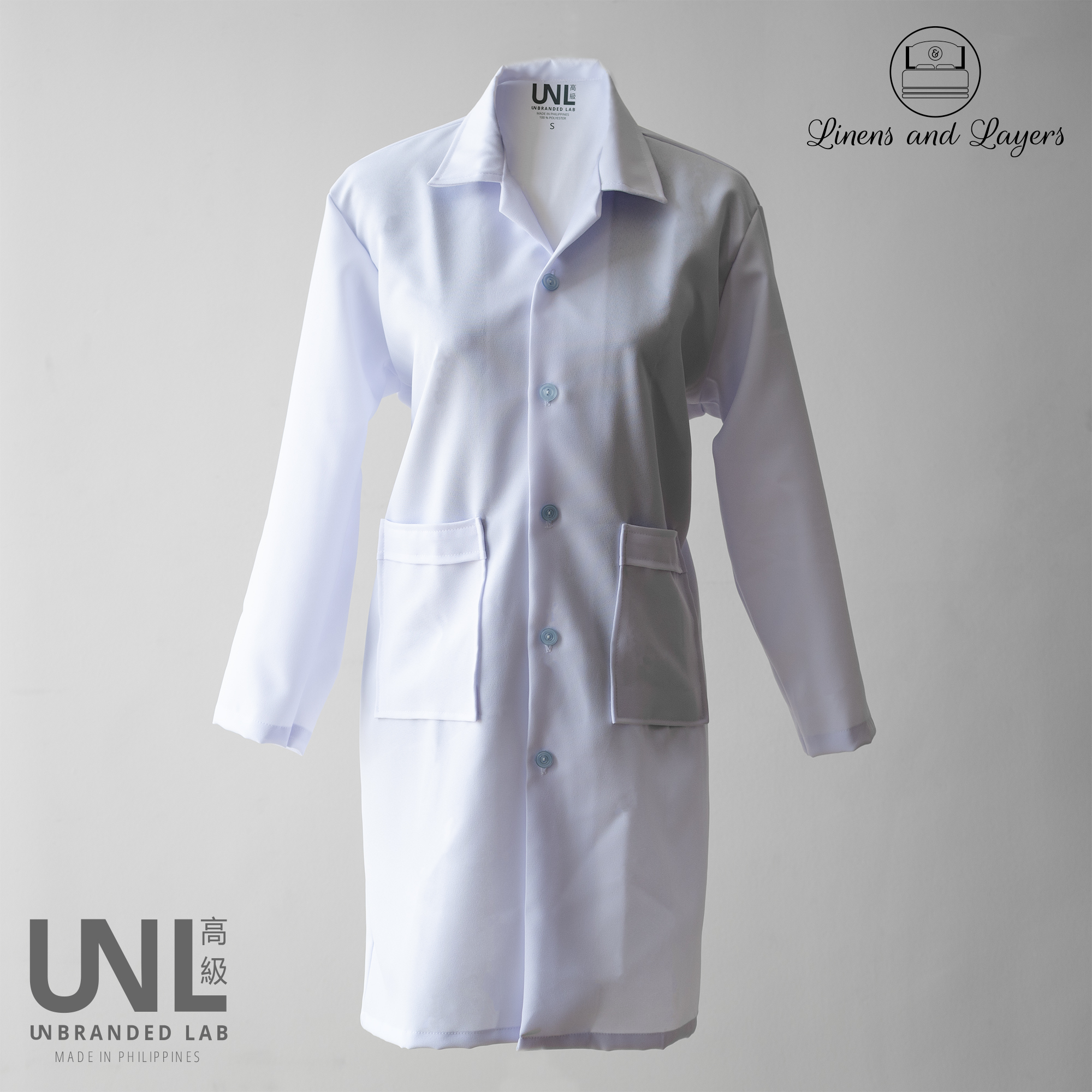 Unbranded White Lab Coat for Adults