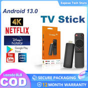 4K Android TV Stick with Remote Control and Google Netflix