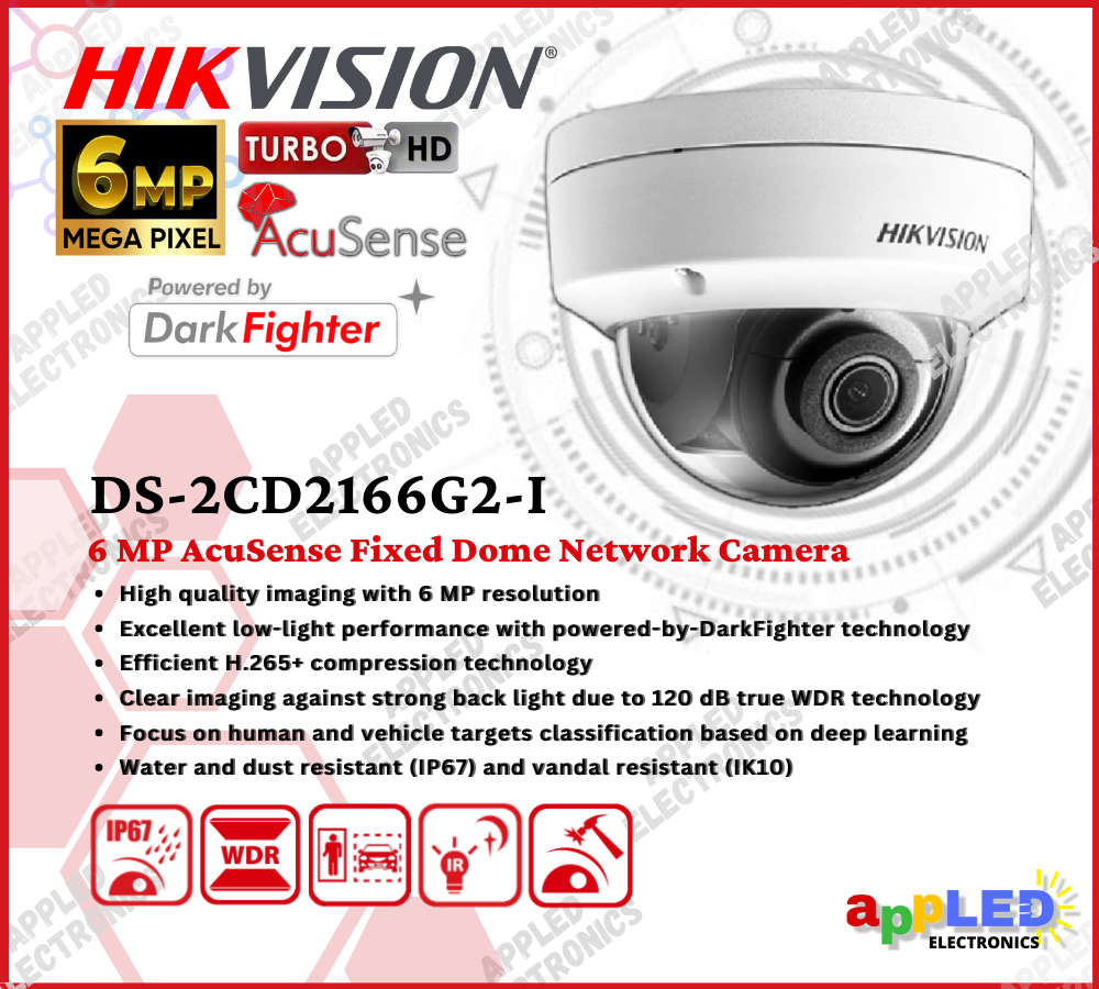 hikvision 6mp ip dome camera
