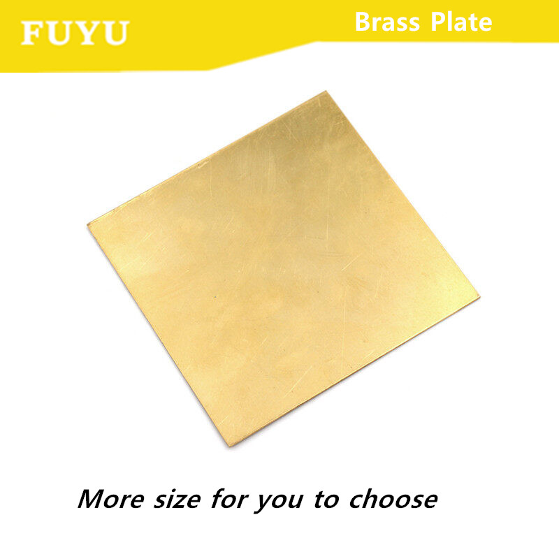 0.1 0.2 0.5 0.8 mm Thickness Brass Sheet Metal Thin Plate Foil 100x100mm