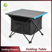 Portable Aluminum Camping Table - Multi-function Outdoor Picnic Furniture