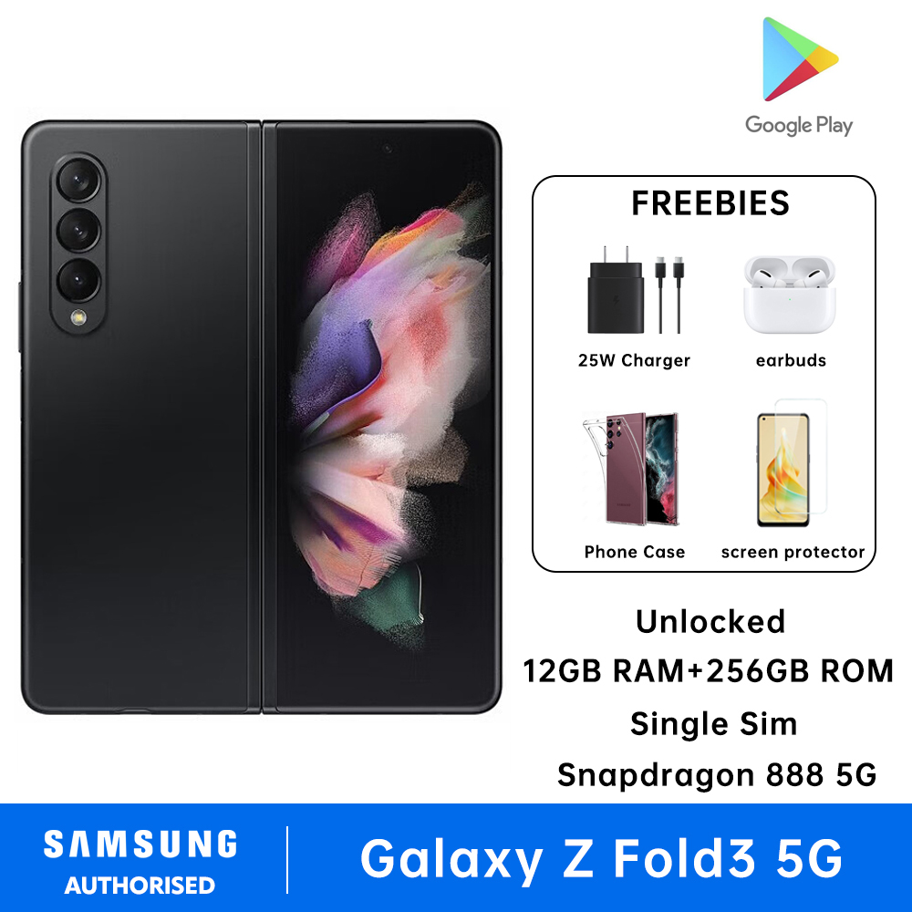Samsung Galaxy Z Fold3 5G Smartphones 12GB RAM + 256GB ROM 7.6" Foldable AMOLED NFC Snapdragon 888 Original Cell Phone US Version - Image 2