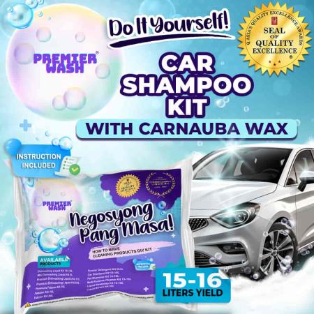 CAR SHAMPOO KIT 15-16 LITERS YIELD PREMIER WASH