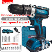 Makita Cordless Drill with Hammer Impact and Accessories