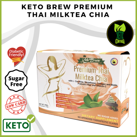 Keto Brew Thai Milk Tea Chia Fiber Drink