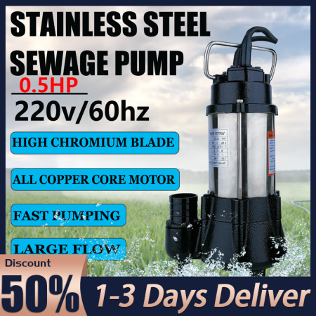 220V Heavy Duty Submersible Sewage Pump - Agricultural Use
