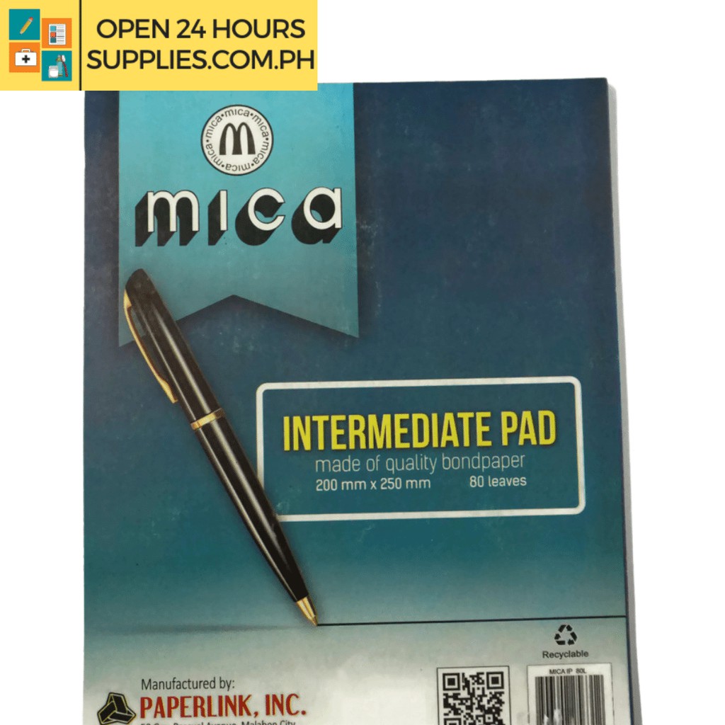 Pad Paper (Mica) Quiz Pad 1/4 size 100 mm x 125 mm 80 leaves 60