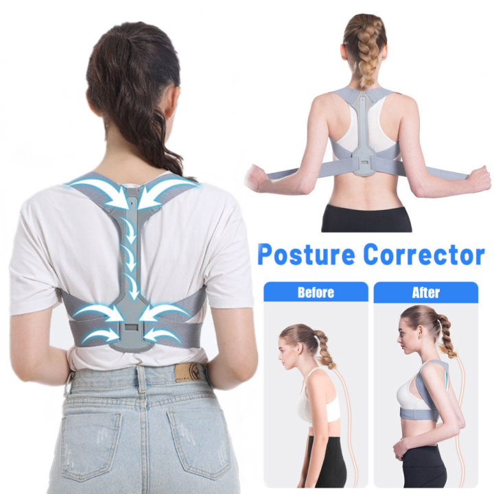 Posture Corrector Back Brace Adjustable Lumbar Back Support Cotton Inner  Comfort Anti-Humpback Brace for Lower and Upper Back Pain Men/Women Size L