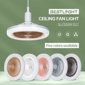 BESTLIGHT LED Ceiling Fan Light, 2-in-1, E27, 24W