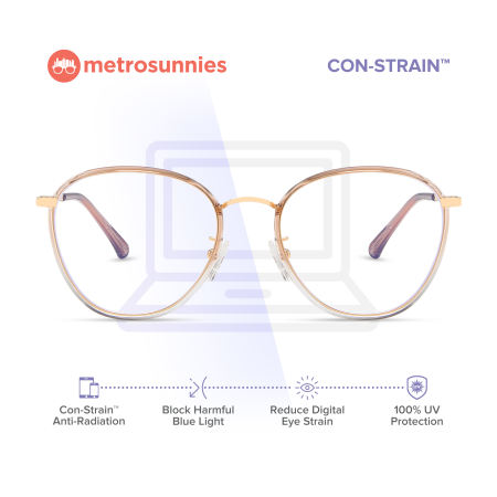MetroSunnies Lisa Specs - Anti Radiation Eyeglasses for Women and Men