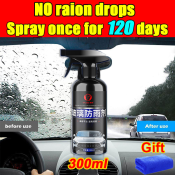 "Long Lasting Anti-Fog & Rain Spray for Car"