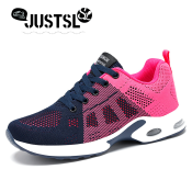 JUSTSL Women's Height Increasing Running Shoes, Comfortable Breathable Sneakers