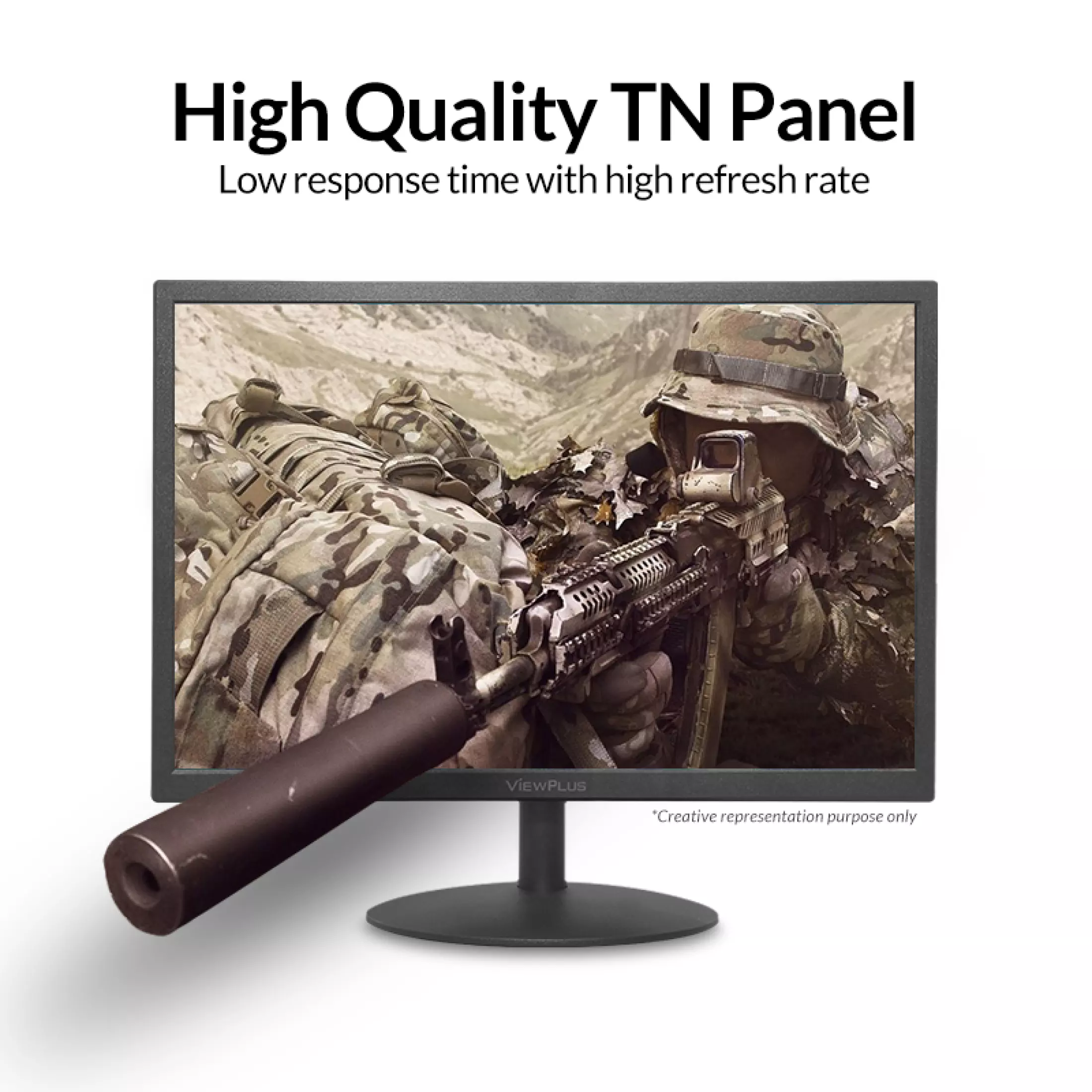 ViewPlus MD-19H 19" Inch Monitor 60Hz 5ms Blue Light Filter TN Panel 1440 x 900 Resolution VGA HDMI Monitor