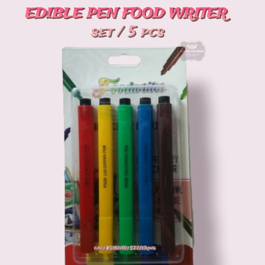 Edible Food Pen Black 2pk — Party Mix - Perth Party & Cake Supplies