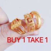 14k BUY 1 TAKE 1 Bangkok gold ring size 8”