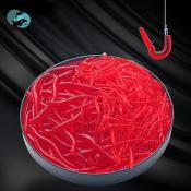 Lifelike Red Worm Soft Lure - 35mm Artificial Bait