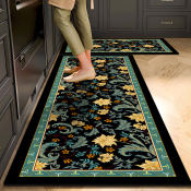 Absorbent Slip-resistant Kitchen Mats Set by Doormart