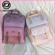 Women Korean Doughnut Macaroon Backpack Student School Bag Waterproof Travel Bag Laptop Bagpack 16L