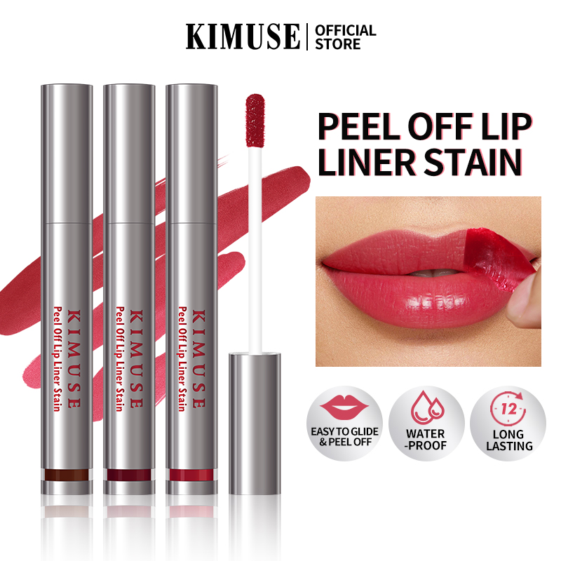 Discount on KIMUSE  shoes - SKU: Kimuse Peel Off Lip Liner Stain 12 Hours Long Lasting Cosmetic Waterproof High Pigmented Peel Off Li