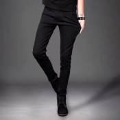 4Color Men′S Denim Pants Stretchable Skinny Black/Blue