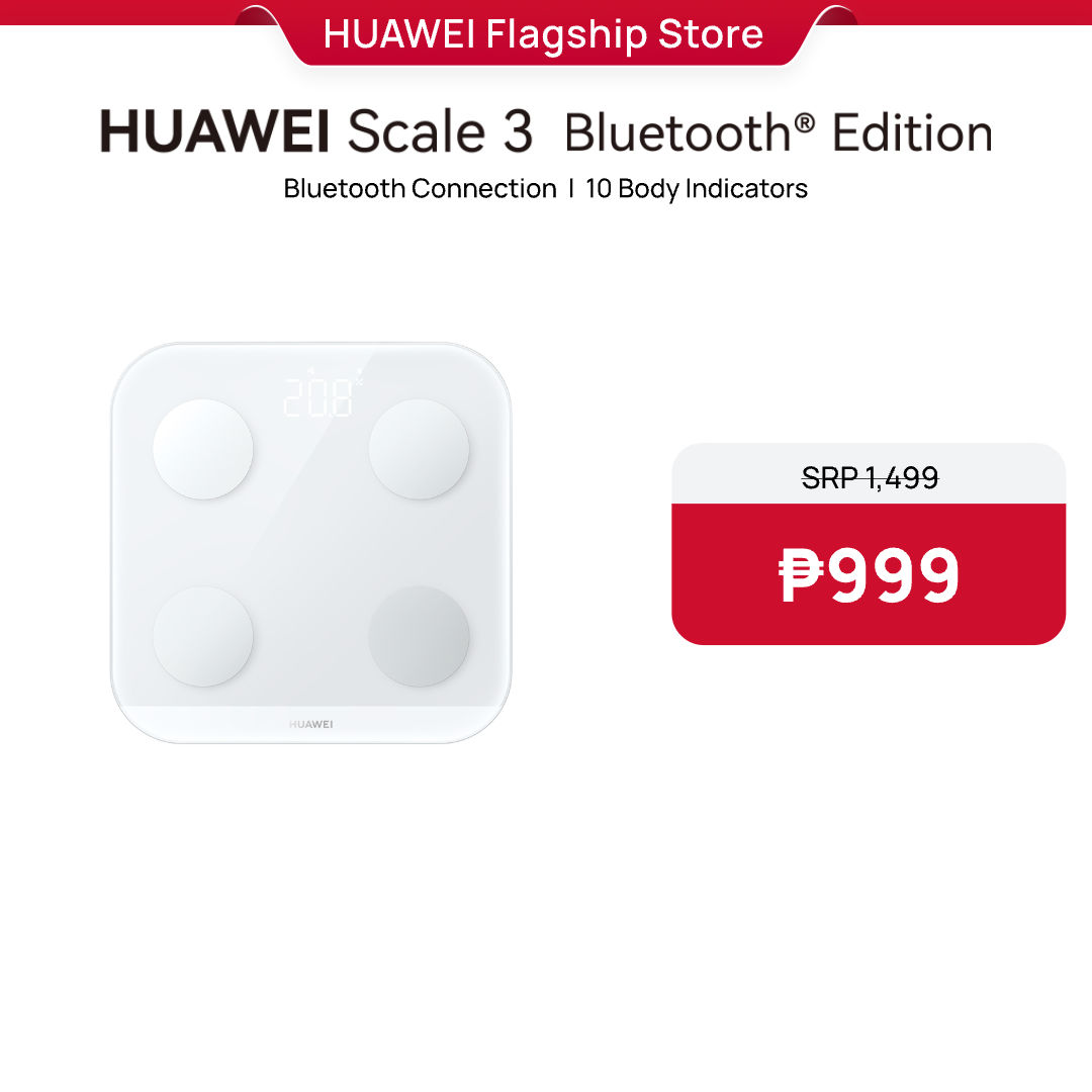HUAWEI Scale 3 Bluetooth® Edition Smart Fat BMI Body Scale / Bluetooth Connection / 10 Body Indicators