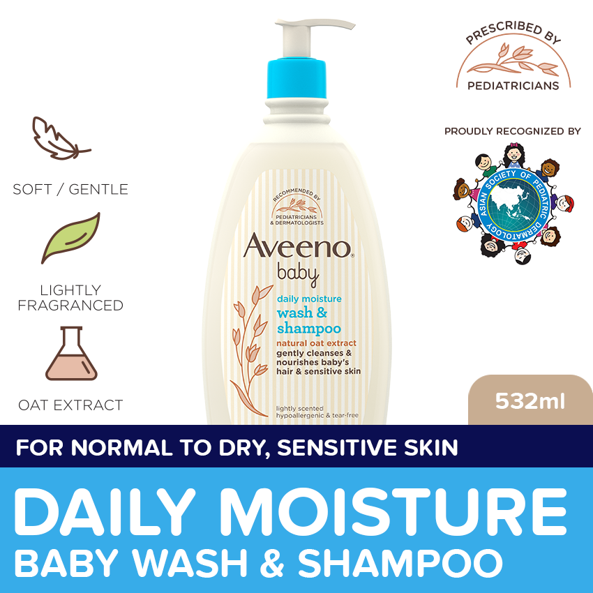 Aveeno Baby Daily Wash & Shampoo 100ml - Baby Essentials, Baby