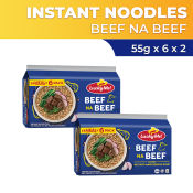 Lucky Me! Beef Instant Noodle Soup Multipack 6 x 55g